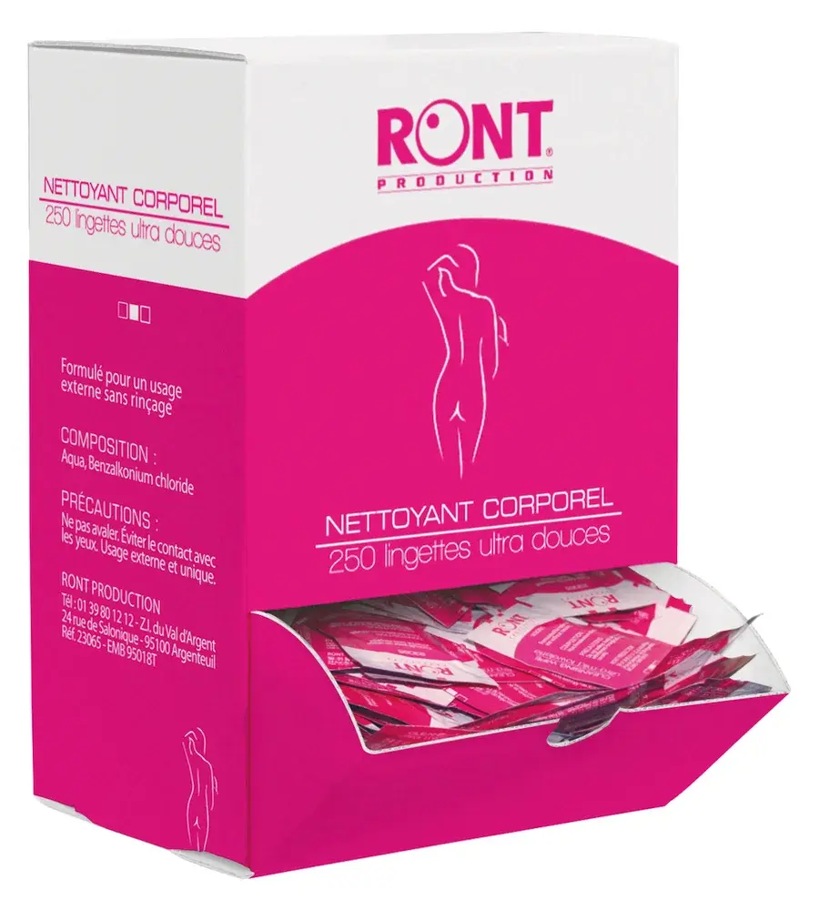 Lingettes nettoyantes corporelles ultra douces
