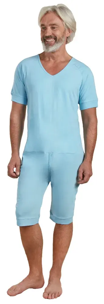 Grenouillère adulte mixte manches et jambes courtes