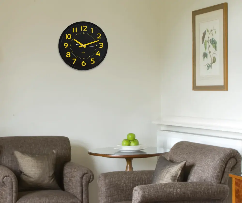 Horloge contraste silencieuse 40 cm