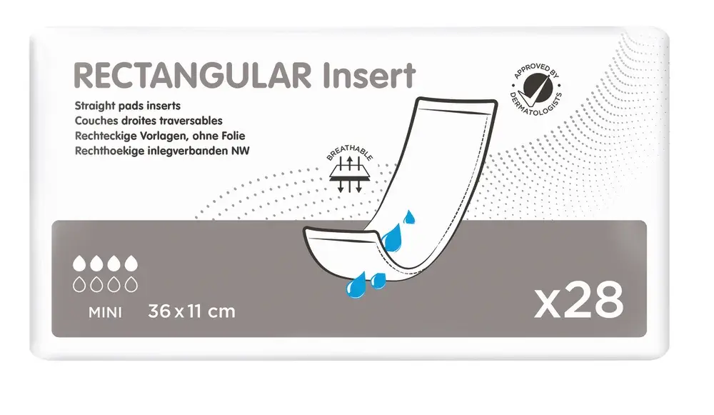 Pad incontinence RECTANGULAR