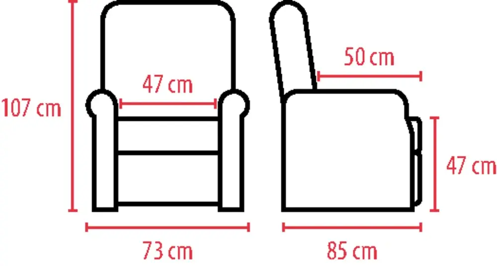 Fauteuil releveur 1 moteur New Bergen haute résistance