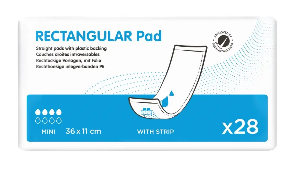 Pad incontinence Rectangular