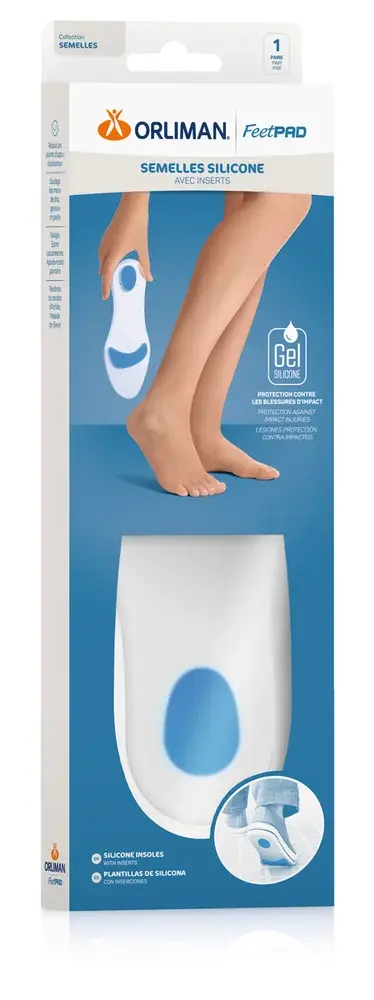 Semelles en silicone avec inserts