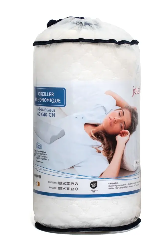 Oreiller ergonomique en mousse viscoélastique