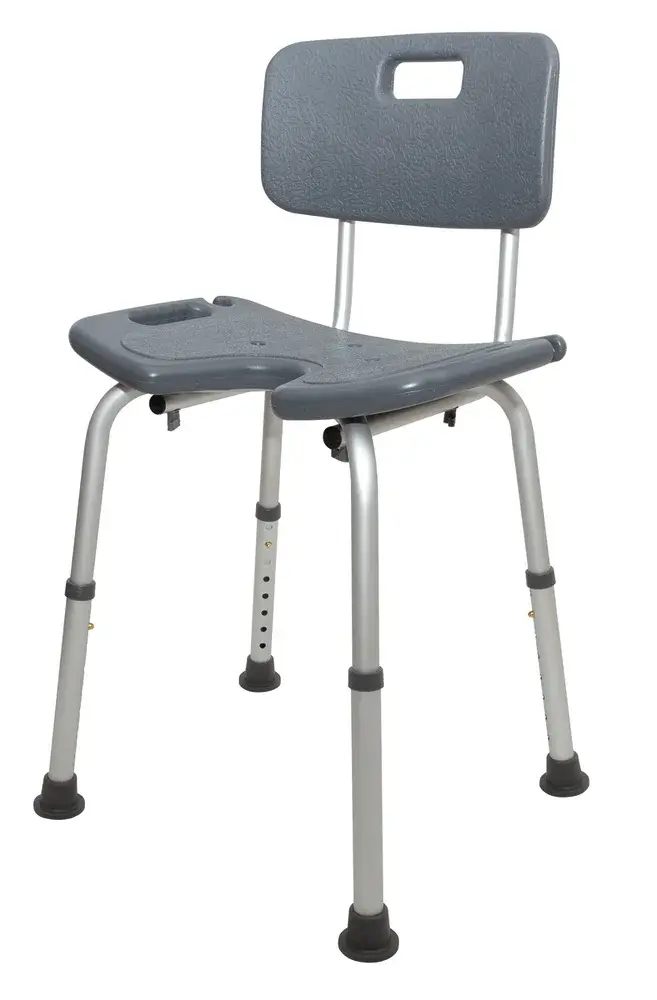 Siège de douche à ouverture hygiénique