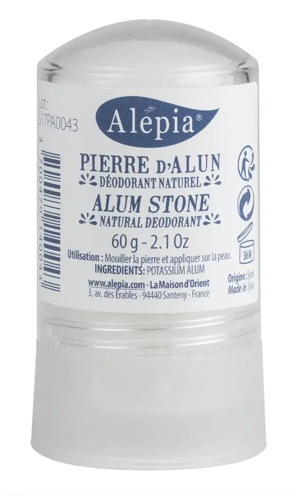 Déodorant naturel à la pierre d'alun