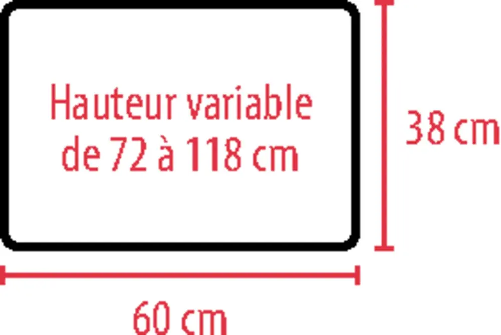 Table de lit médicalisé inclinable
