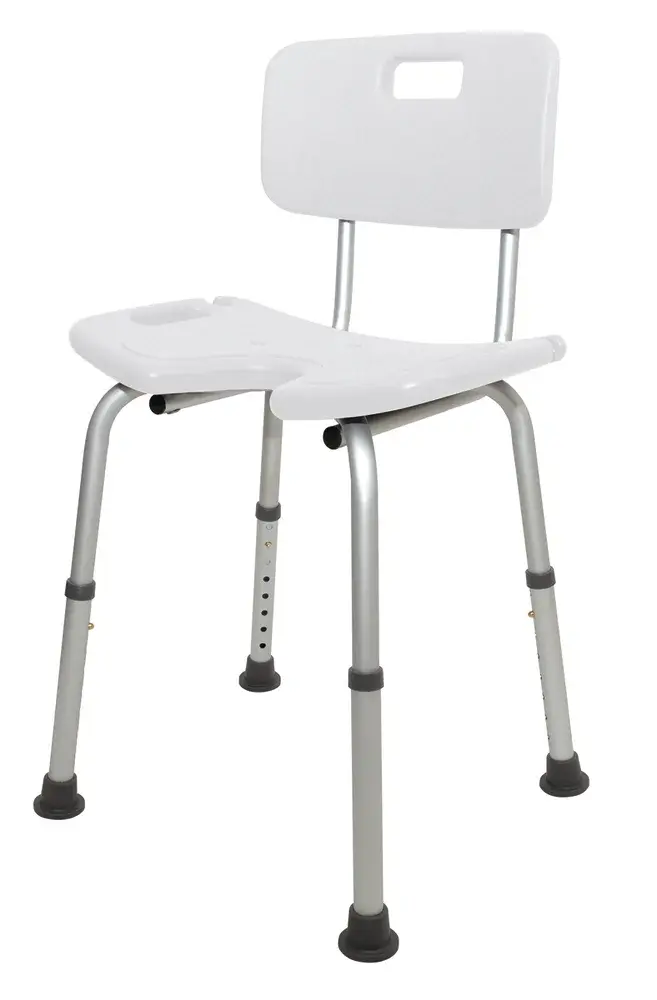 Siège de douche à ouverture hygiénique