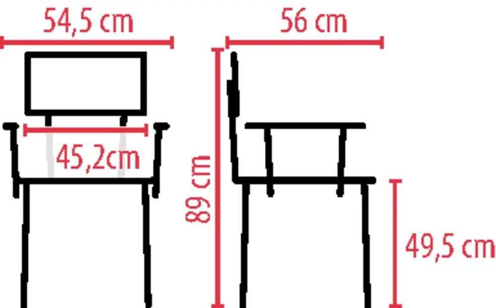 Chaise garde-robe en bois Folk