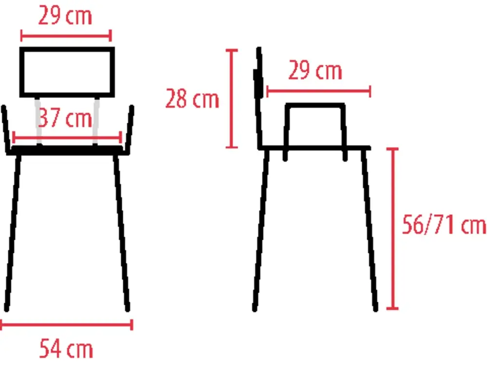 Chaise haute de cuisine adulte Kizine