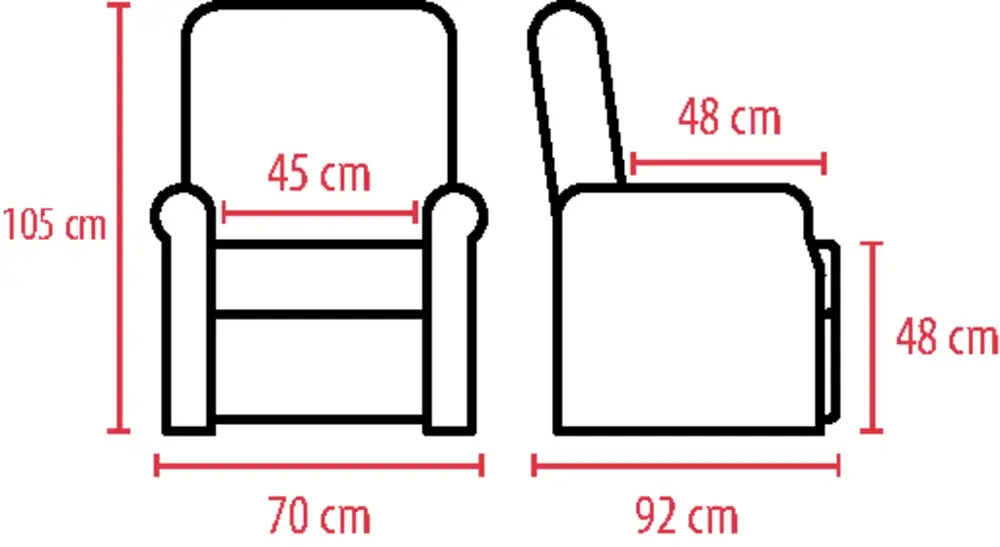 Fauteuil releveur 4 moteurs Thelma ergonomique