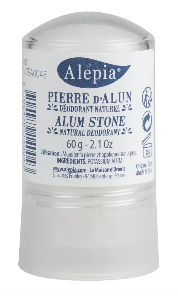 Déodorant naturel à la pierre d'alun