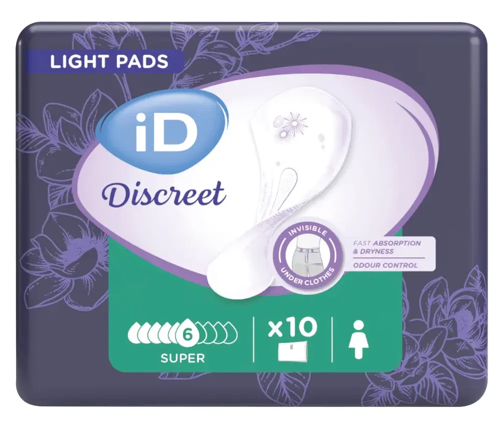 Protections fuites urinaires femme Discreet Light pads