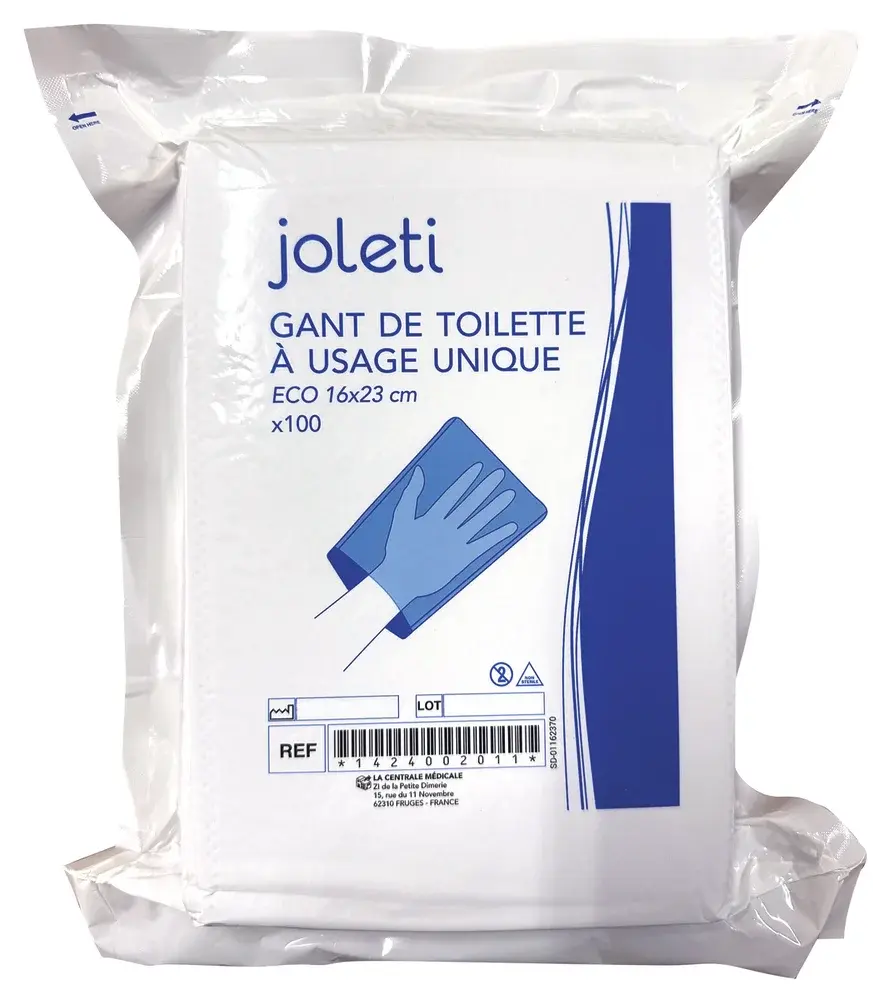 Gants de toilette molletonnés