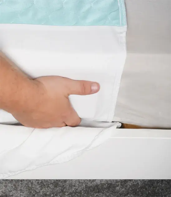 Produit Alèse de lit médicalisé réutilisable avec rabats Image