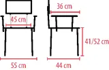 Vignette - Chaise de douche bariatrique Makemo