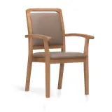 Vignette - Chaise en bois ergonomique avec accoudoirs Komod