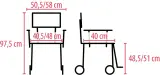 Vignette - Fauteuil de transfert Action 2 NG Transit Lite