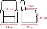 Vignette - Fauteuil releveur 4 moteurs Chester