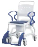 Vignette - Chaise de douche sur roues Bonn avec assise percée
