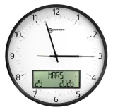 Vignette - Horloge analogique avec écran numérique Viso 60