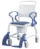 Vignette - Chaise de douche sur roues Bonn avec assise percée