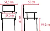 Vignette - Chaise garde-robe en bois Folk