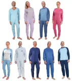 Vignette - Grenouillère adulte mixte manches et jambes longues