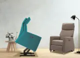 Vignette - Fauteuil releveur 2 moteurs Bâle dimensions réduites