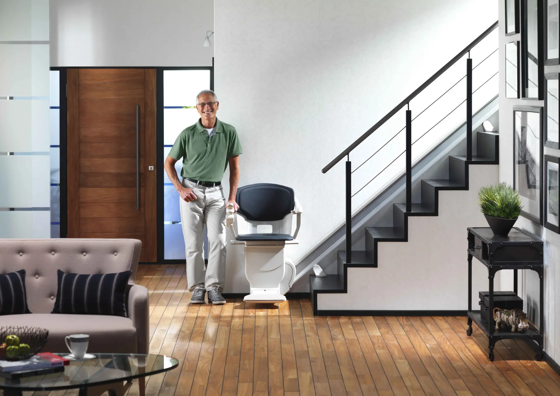 monte-escaliers droit